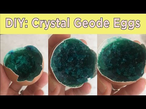 How To Make Crystal Geode Eggs | Easter Tutorial | Parents