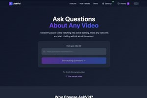 AskVid – Ask Questions About Any Video