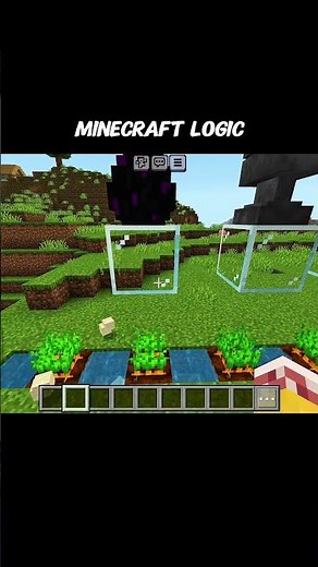 Minecraft Farming Logic#minecraft #minecraftsurvival #soulcraft #shorts #minecraftshorts