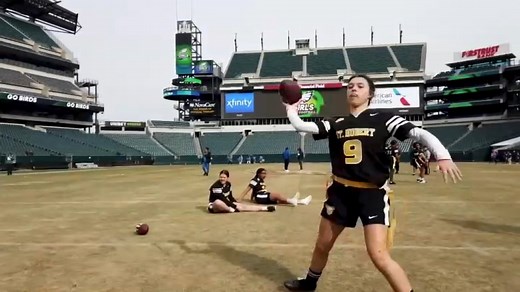 Eagles expand sports bras, flag football for girls