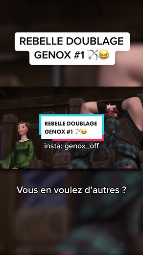REBELLE DOUBLAGE GENOX #1 🏹😂 #genox #doublage #lesdoublagesdegenox #doublagegenox #doublagegenox #rebelle