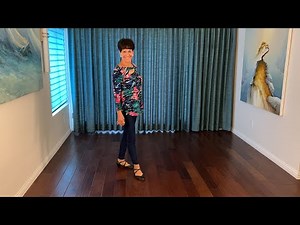 Let's Start Living Again line dance demonstration and tutorial by Stephie