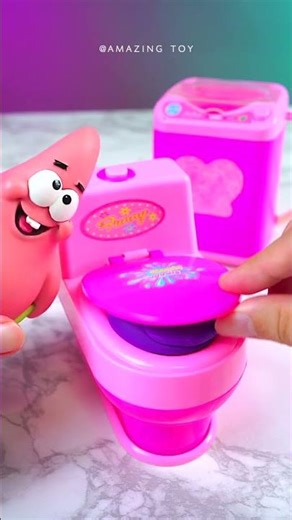 Satisfying with unboxing & review miniature Toilet playset video asmr no music #asmr