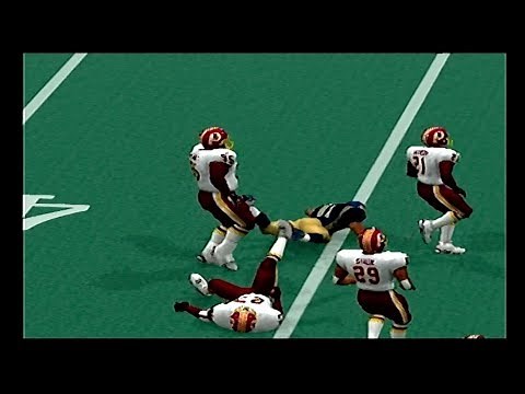Madden NFL 2001 | Washington Redskins vs St. Louis Rams (2nd Half)