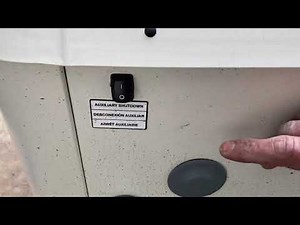 Generac 24kw ERROR 2800 - Auxiliary off Switch - How To Clear it