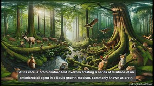 Broth dilution test in biology