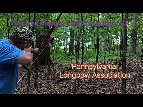 Tradition archery 3D shoot for the first time