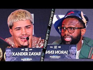 HEATED - Xander Zayas vs Jaron Ennis Press Conference & Face Off Video