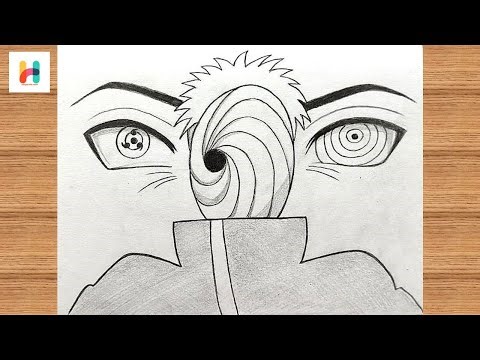 Obito Anime Drawing Easy With Pencil Step by Step
