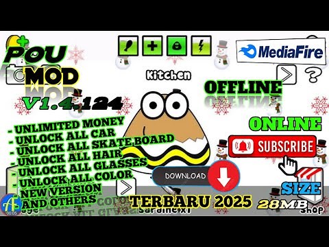 POU MOD APK MAX LEVEL AND UNLIMITED MONEY