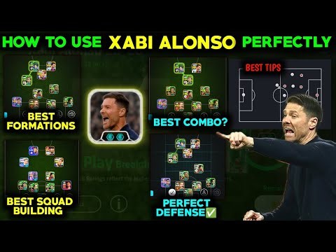 How to use xabi alonso perfectly? | Best formation for xabi alonso | Best link up | Efootball