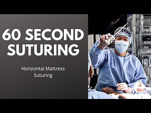 How To Do a Horizontal Mattress Suture | Suture Like a Surgeon in 60 Seconds ASMR