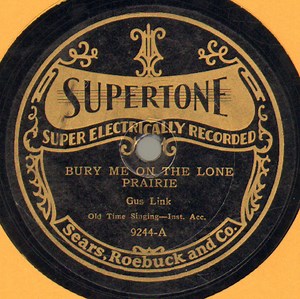 Gus Link / Grace Means - Bury Me On The Lone Prairie / Your Mother Still Prays For You
