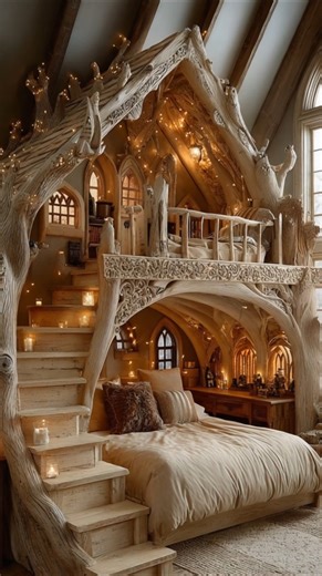 Amazing bunk bed idea 😍 | Beautiful Log House