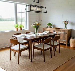 Oak Dining Table Set With Chairs | Handmade Solid Wood Kitchen Furniture | Rustic Farmhouse & Scandinavian Style - Etsy UK