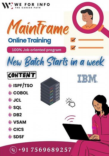 Kickstart your career with our 100% job-oriented Mainframe Online Training!