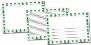 Spring Tree Landscape Page Borders