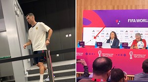 Cristiano Ronaldo's Portugal press conference lasted just 2 minutes and 12 seconds after