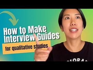 How to Create an Interview Guide for Key Informant Interviews (for Qualitative Research)
