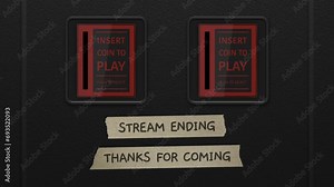 Stream Ending On A Retro Arcade Machine Loop