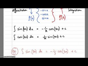 Integrating sin and cos functions Ch 7-3
