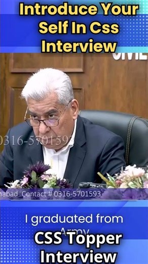 Introduce Yourself In Css | CSS Topper Interview | Talha Rafiq |Css/PMS Interviews