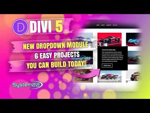 Divi 5 Dropdown Module – 6 Powerful Projects You Can Build Today