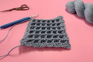 Easy waffle stitch tutorial (written, photo, video) Dora Does