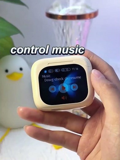 Touch the Future! 🔥 Unboxing the Latest LCD Touch Screen Earbuds | Sound, Features & Mic Test #tech