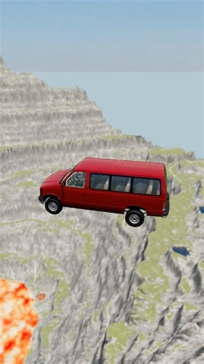 Cars vs Giants Lava Pit. BeamNG drive
