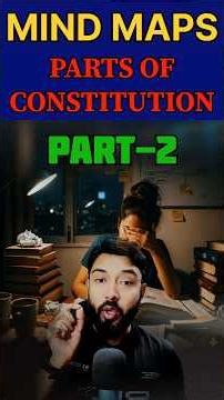 Amazing trick with mind mapping to remember parts of constitution|upsc|polity|#shorts #viral#upsc
