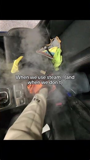 Steam clean interiors: remove grime, avoid electronics! Panda Hub | The Best Car Detailing #pandahub