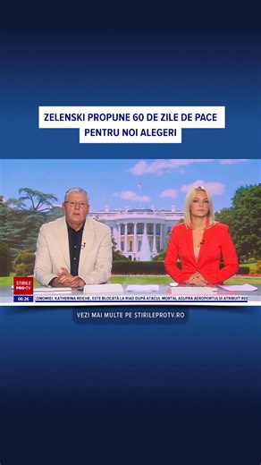 Volodimir Zelenski i-a spus liderului de la Casa Albă că este gata să organizeze alegeri prezidențiale dacă Moscova se angajează să oprească orice atac timp de 60 de zile. #ucraina #zelenski #trump #rusia #alegeri #armistitiu #stirileprotvdeastazi #news #stiri #protv #stirileprotv