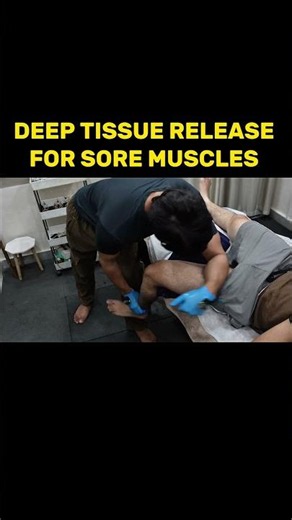 Deep Tissue Massage for sore muscle after leg day