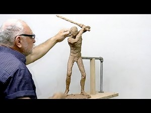 Sculpture Learning: Male model - figurative sculpting exercise #1