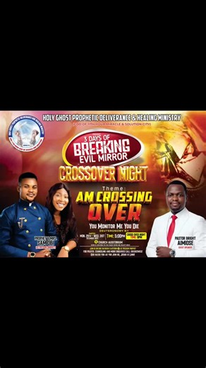 Anywhere you are around this location join us on this prophetic Crossover program. Get ready