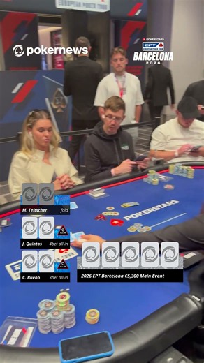🫣 All-in BLIND for your tournament life?! #pokerstars #eptbarcelona #pokernews