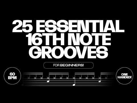 Drum Grooves For BEGINNERS - 25 Essential 16th Note Patterns | Sheet Music