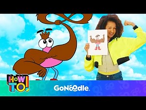 How To Draw Bart Renolds | Activities For Kids | Arts & Crafts | GoNoodle