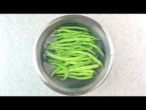 【筋の取り方】いんげん【茹で方】