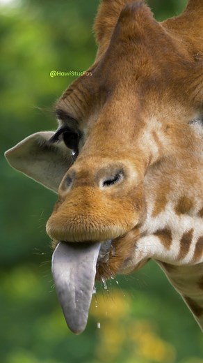 Giraffe licking its mouth Wincent auMiN #giraffe #nature #wildlife | HAWI Studios