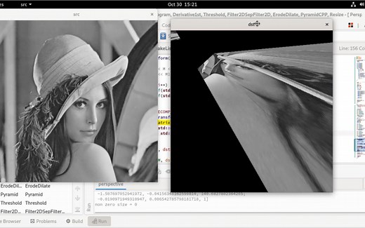 OpenCV的透视变换（三）透视变换矩阵的求解