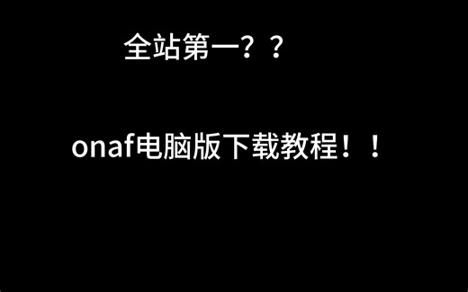onaf电脑版下载教程