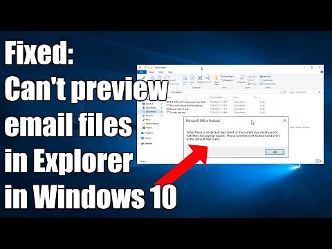 [Fixed] Cannot preview .msg email files in Windows 10 File Explorer