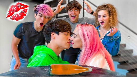 Spin The Bottle Challenge! 😱 | Stokes Twins