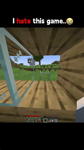 I hate this game..😭#minecraft #shorts