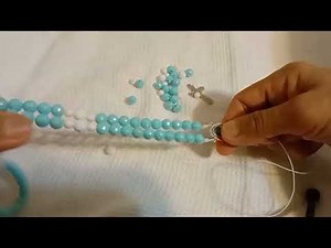 how to make Holy Rosary using string nylon and plastic straw