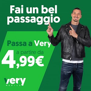 Noi abbiamo messo in campo la convenienza, tu giocatela bene! 👉 Passare a Very è semplicissimo: inserisci il tuo numero e ti chiamiamo noi. 🚀 Cosa aspetti? | Very Mobile