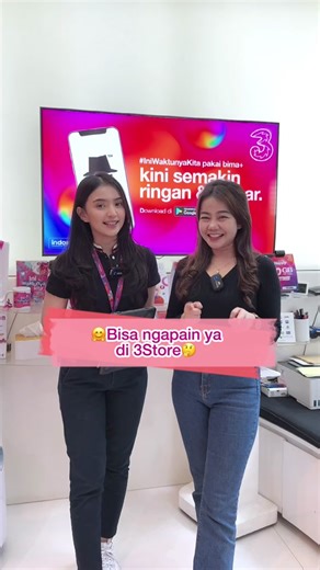 Kamu mau beli paket data, kartu perdana, eSIM, aktivasi ulang nomor hangus bahkan ganti kartu Kamu yang hilang atau rusak? Bisa langsung aja ke 3Store, tim agent terbaik kita akan senang hati untuk membantu Kamu 🫶🏻🤩 Jadi, tunggu apalagi? Yuk ke 3Store sekarang🔥 #IniWaktunyaKita