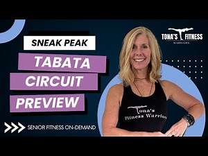 Boost Your Energy! 🔥 Fun Tabata Workout for Seniors (Sneak Peak) #SeniorFitness #tabataworkout